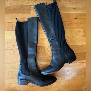 Donald Pliner knee high black boots, size 7.5